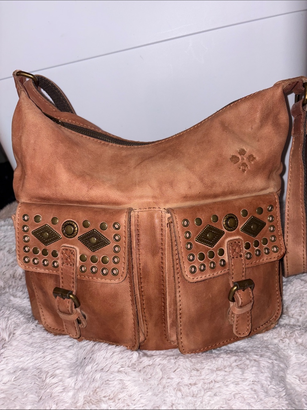 Patricia Nash Distressed Leather Hobo
